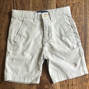 U.S. Polo Assn. Boy’s Tan Flat Front Shorts